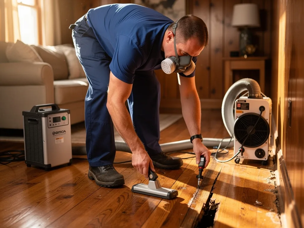 Hardwood Floor Drying